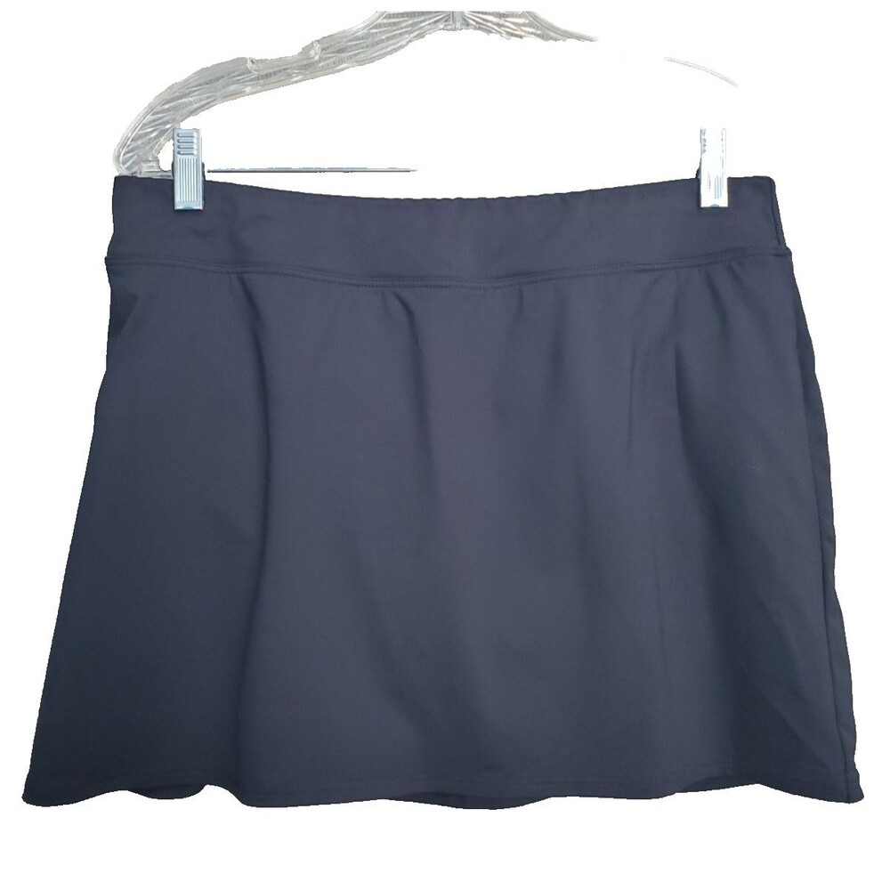 Lands' End Black Swim Skirt Swim Bottom Size 12L Long